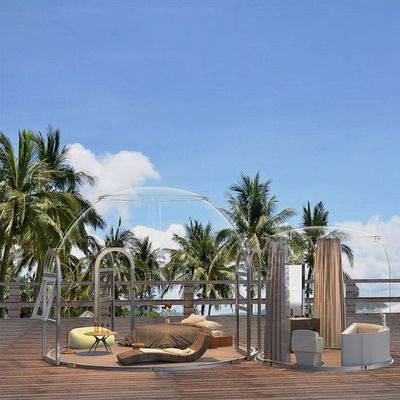 パノラマビュー コンテナハウス ドームスタービュー 屋外透明ハウスとプラスチック日焼け室