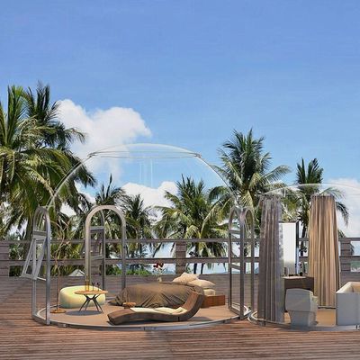 パノラマビュー コンテナハウス ドームスタービュー 屋外透明ハウスとプラスチック日焼け室
