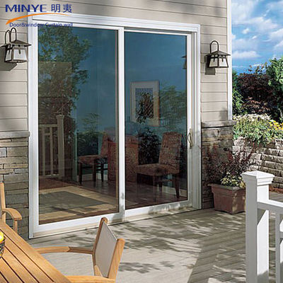 ガラスのドアタイプ PVC/UPVC 浴室やキッチンキャビネットのための二重ガラスのスライドドア