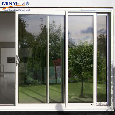 ガラスのドアタイプ PVC/UPVC 浴室やキッチンキャビネットのための二重ガラスのスライドドア