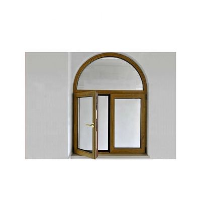 ハードウェア ダブルガラス カーブド トップデザイン PVC ダブルオープン スイングウィンドウ UPVC キャッシング ウィンドウ