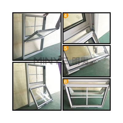モダンなデザインスタイル PVC/UPVC 縦滑り窓