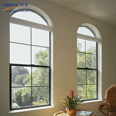 客室機能のための風性 UPVC/PVC垂直滑り窓グリル設計