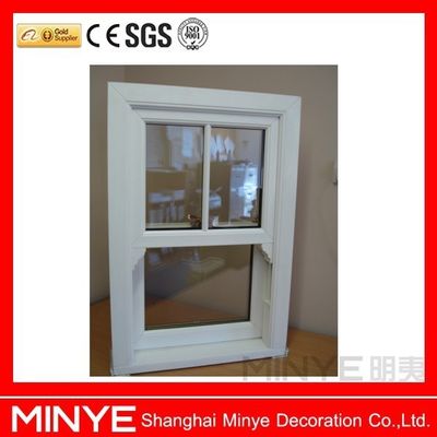 客室機能のための風性 UPVC/PVC垂直滑り窓グリル設計
