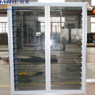 商用建物用 粉末塗装 アルミ合金 防音ロウバー窓