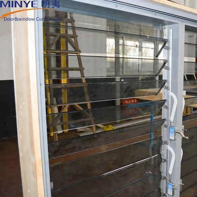 商用建物用 粉末塗装 アルミ合金 防音ロウバー窓