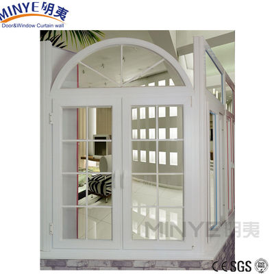 現代のフランスデザイン 防音 UPVC PVC ガラス 窓とグリル付きドア 住宅用