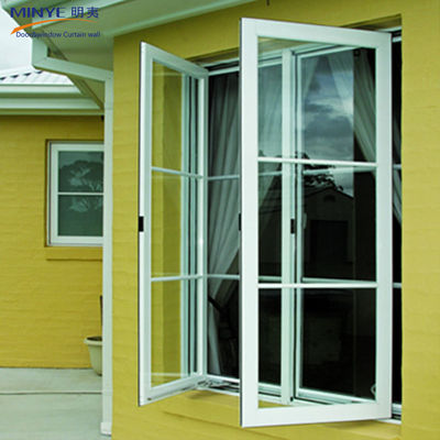 現代のフランスデザイン 防音 UPVC PVC ガラス 窓とグリル付きドア 住宅用
