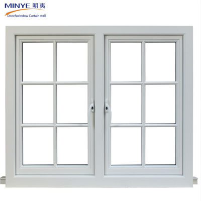 現代のフランスデザイン 防音 UPVC PVC ガラス 窓とグリル付きドア 住宅用