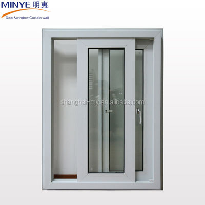 革新的なカスタマイズされた色 騒音殺虫 PVC/UPVC スライド窓 グリルデザイン