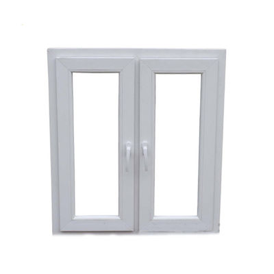 トイレ用のUPVC/PVCカーセメント窓設計 風力抵抗 3500pa スイングオープンスタイル