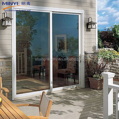 現代のデザイン 外壁 防水 UPVC PVC フランス式 スライドガラス ヴィラ用の庭門