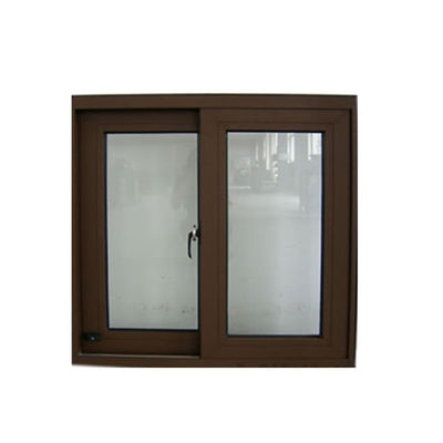 プラスチックフレーム UPVC スライディングウィンドウ ダブルガラスと水平開口