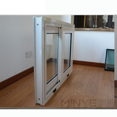 プラスチックフレーム UPVC スライディングウィンドウ ダブルガラスと水平開口