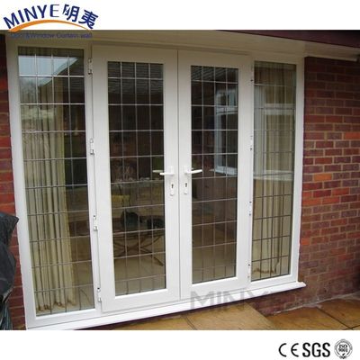 装飾用グリルと防風機能の加熱ガラスUPVC/PVC滑り窓