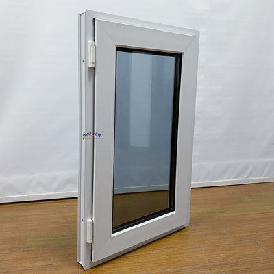 アメリカデザイン UPVC スウィングカセメント 双窓ガラスとビニール素材