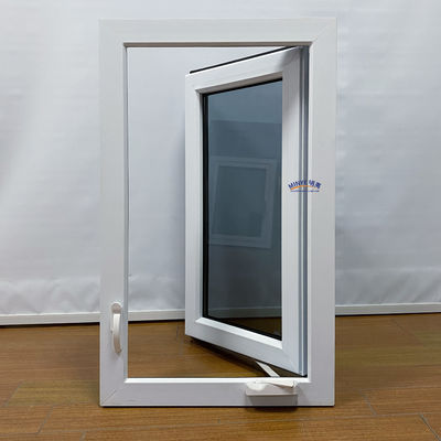 アメリカデザイン UPVC スウィングカセメント 双窓ガラスとビニール素材