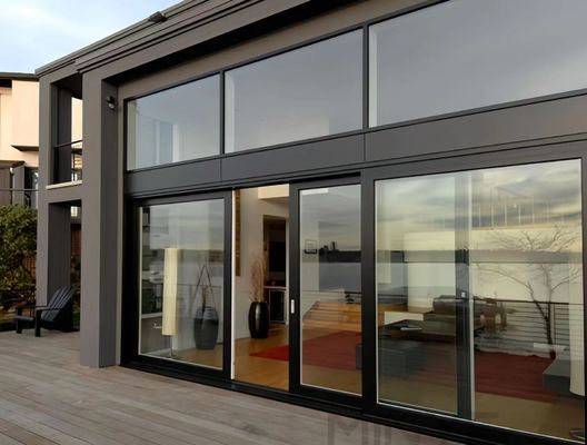 隔音 フランス様式 UPVC スライドガラス ドア