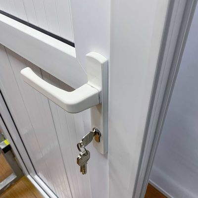 防風PVCフランス式 メインドア UPVC垂直ヒンジドール PVCガセットドア