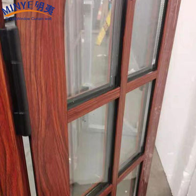 木製の穀物 アルミウム 半丸型弧状の窓