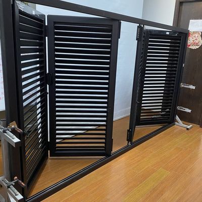 水平開口パターン アルミ合金 折りたたみ窓と日光用のシャッター