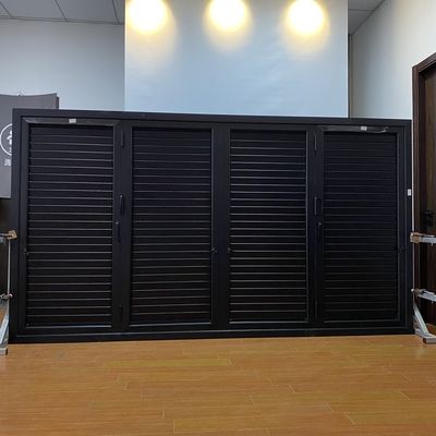 水平開口パターン アルミ合金 折りたたみ窓と日光用のシャッター