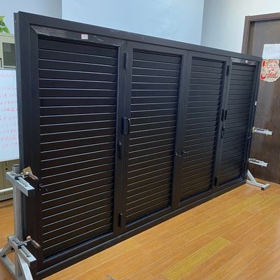 水平開口パターン アルミ合金 折りたたみ窓と日光用のシャッター
