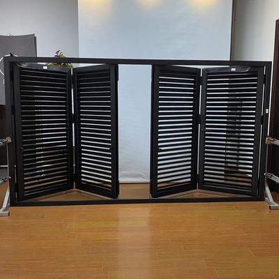 水平開口パターン アルミ合金 折りたたみ窓と日光用のシャッター