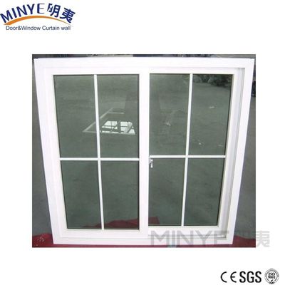 エネルギーを節約するダブルテンパーガラス UPVC PVC スライディングウィンドウ パティオのためのビニールガラスウィンドウ