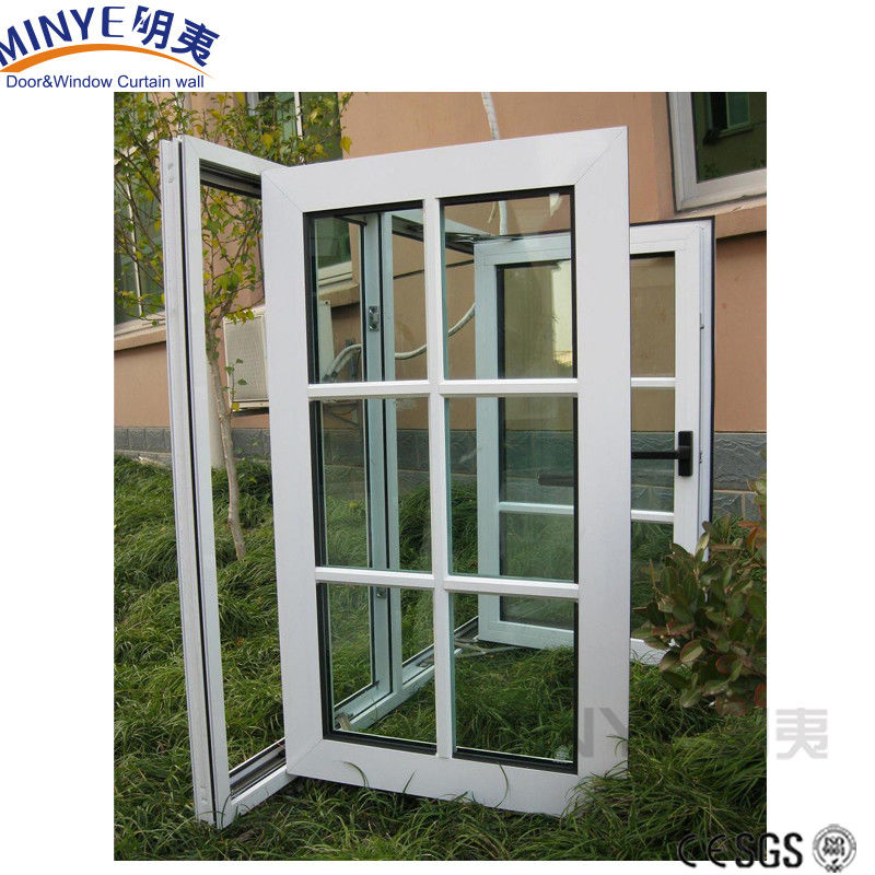 現代のフランスデザイン 防音 UPVC PVC ガラス 窓とグリル付きドア 住宅用
