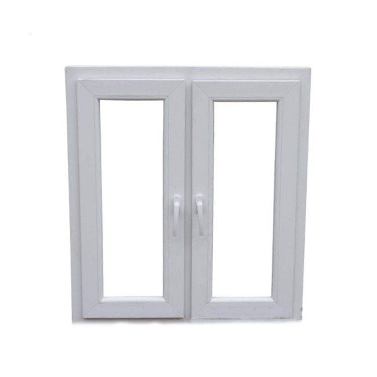 トイレ用のUPVC/PVCカーセメント窓設計 風力抵抗 3500pa スイングオープンスタイル