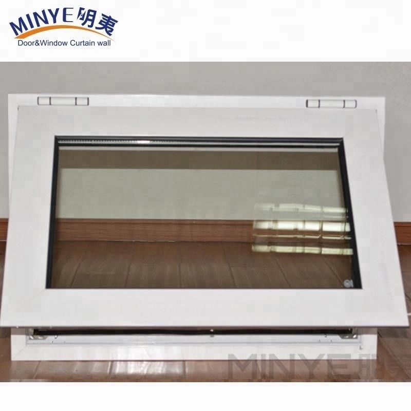 スイングオープン 普通のPVCプロファイル カラーカスタマイズ UPVC/PVC 横軸に曲がるシングルハンガーウィンドウ